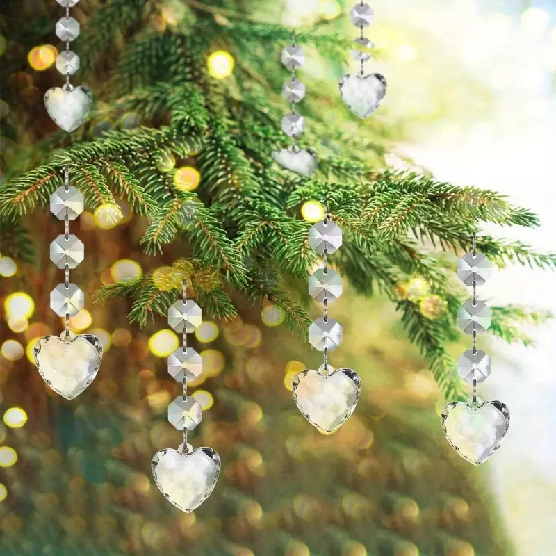 5pcs snowflake crystal christmas ornaments tree decorations - Temu Cyprus