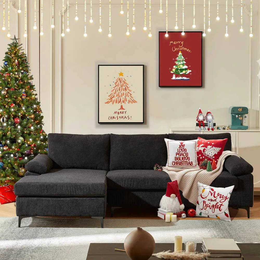 6 Christmas Sofa Decor Ideas for a Festive Living Room