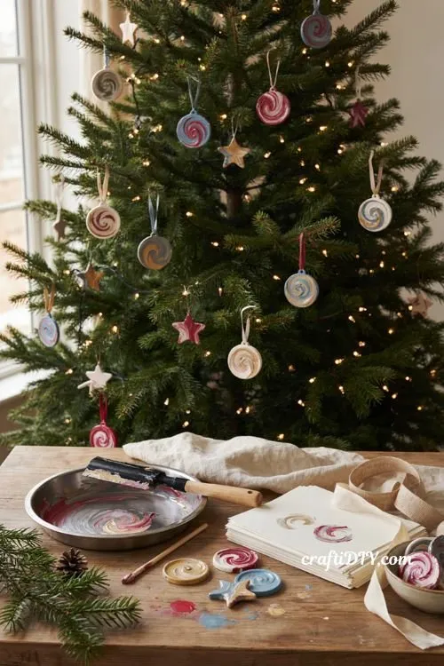 6 Easy DIY Christmas Ornaments Kids Can Actually Make Themselves - Crafti DIY