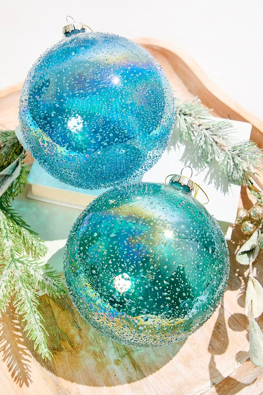 6' Speckled Glass Ball Ornament