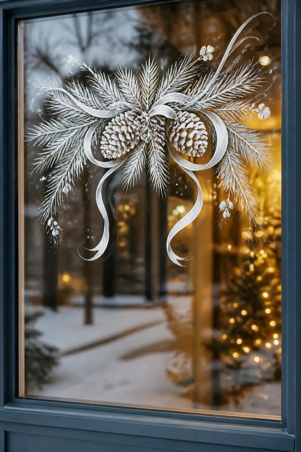 64 Christmas Window Painting Ideas To Brighten Your Holidays