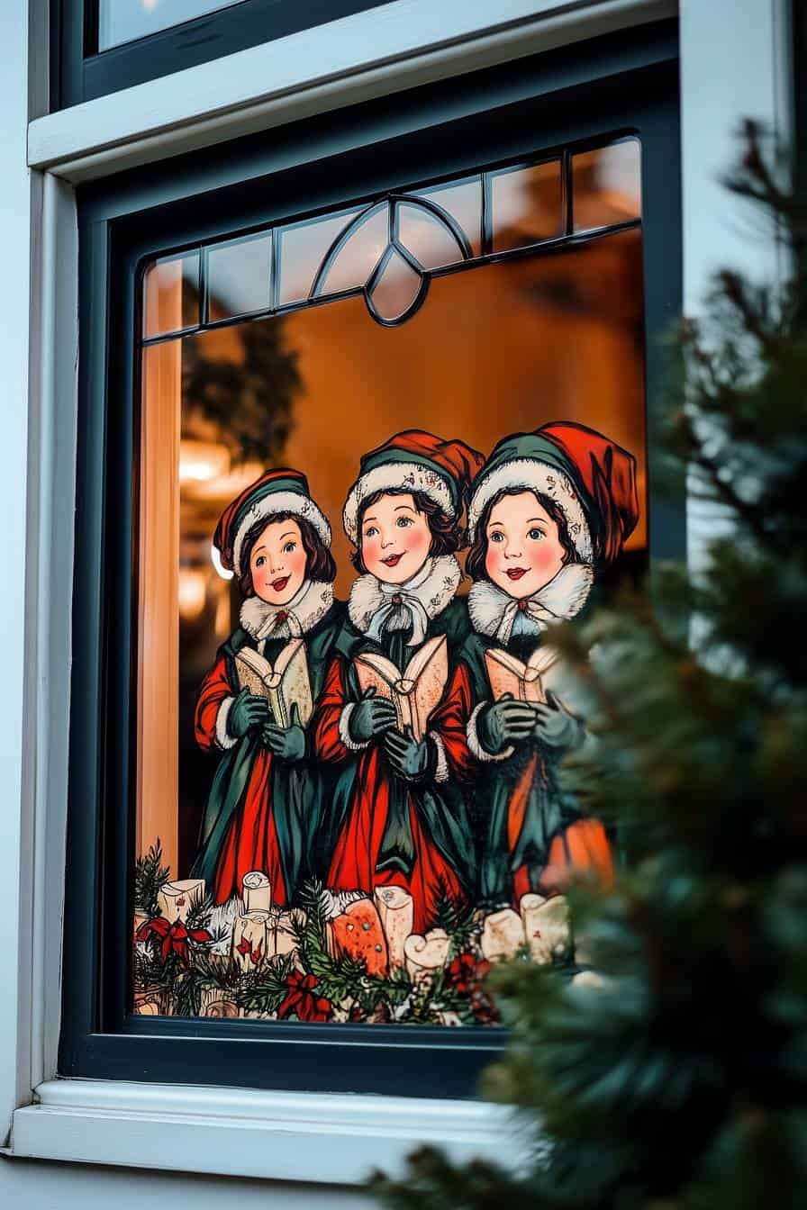 64 Christmas Window Painting Ideas To Brighten Your Holidays
