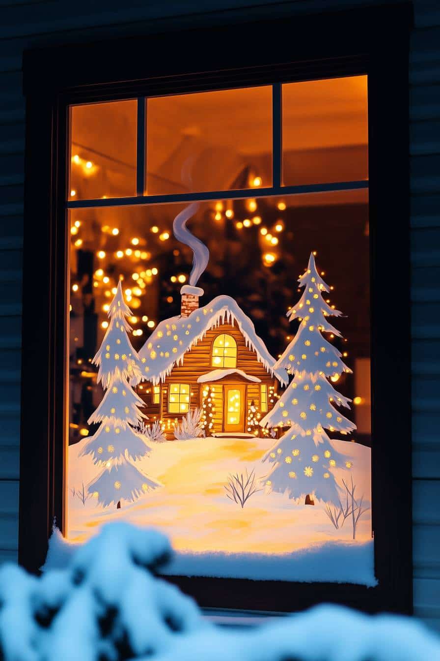 64 Christmas Window Painting Ideas To Brighten Your Holidays