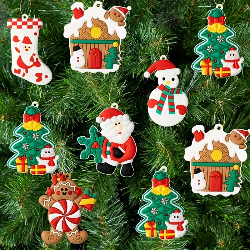 6pcs festive gingerbread man christmas tree decorations - Temu Japan