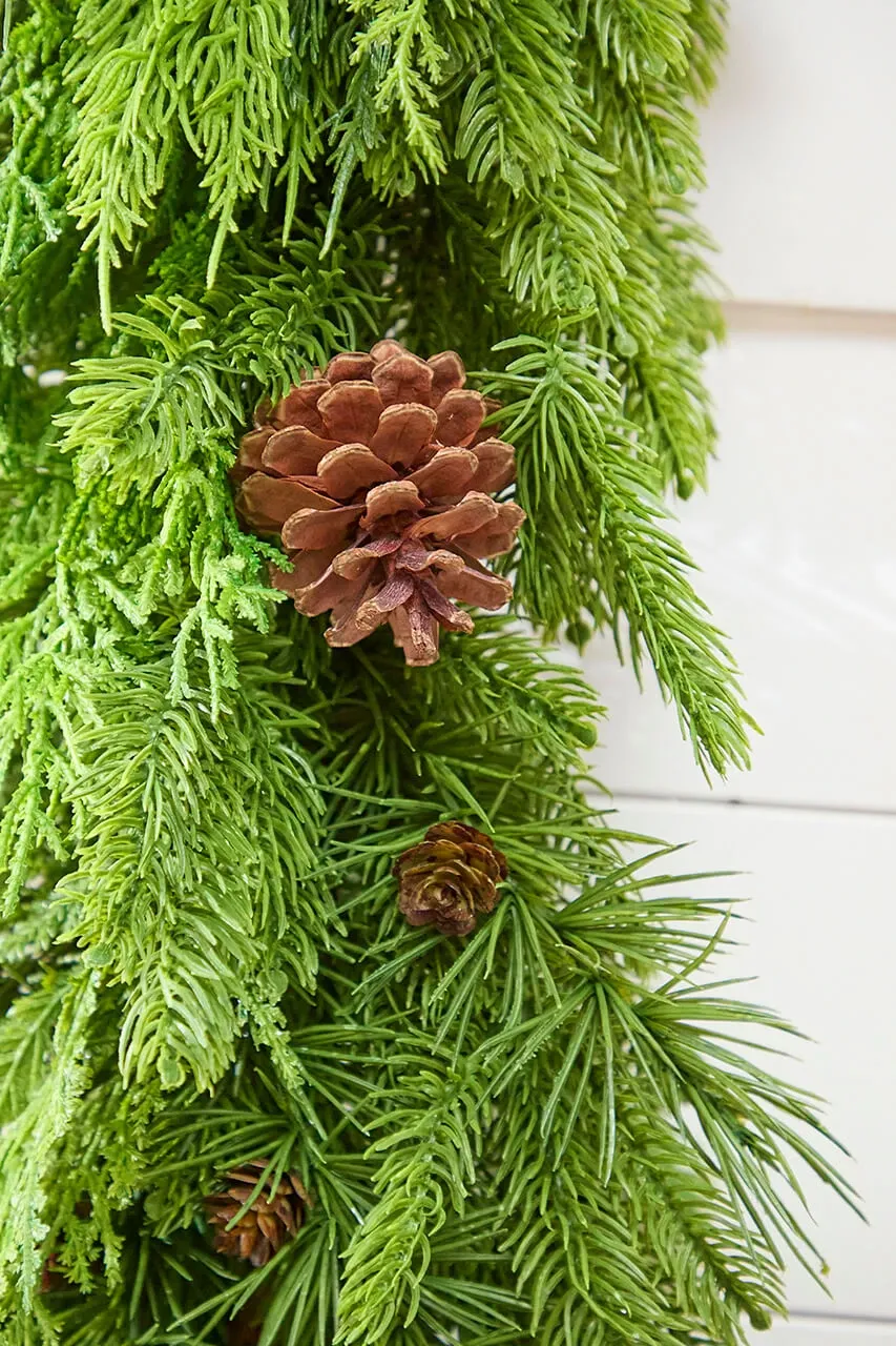 72' x 12' Natural Touch Mix Evergreen Garland