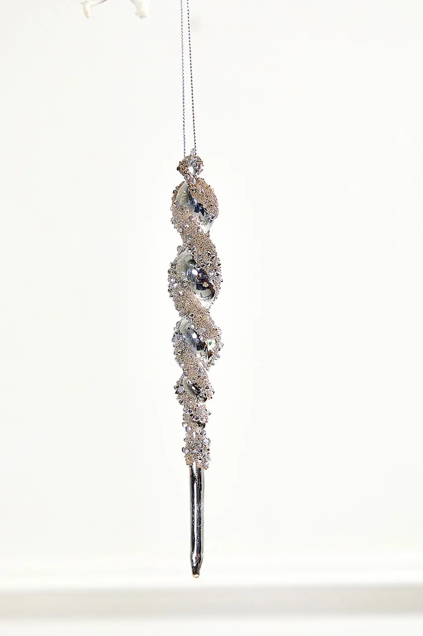 7.5' Glass Icicle Ornament