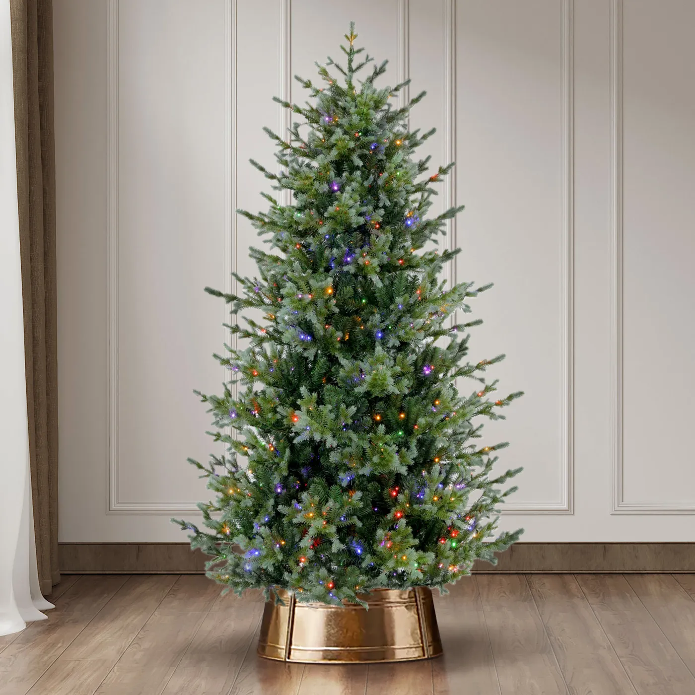 7.5Ft Snow Flocked Artificial Christmas Tree With Pine Cones, Prelit X Pre  Lit 7.5 Christmas