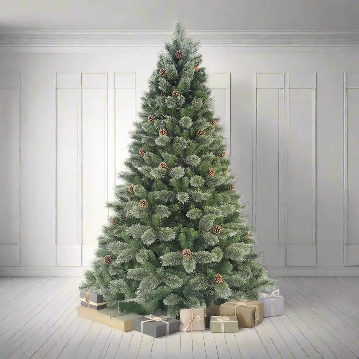 7ft Cashmere Pine Artificial Indoor Christmas Tree - Frosted / Flocked –  Ruxley Manor Garden Centre