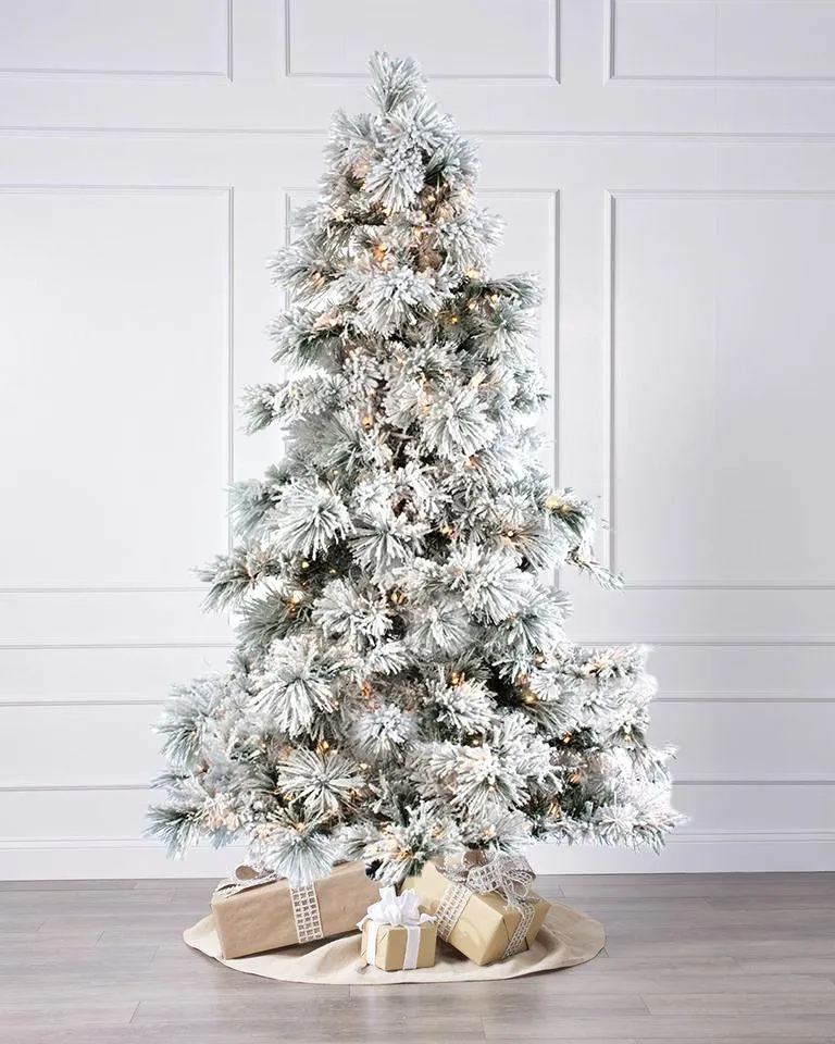 9 Foot Christmas Trees Traditional Snow – Christmas Place