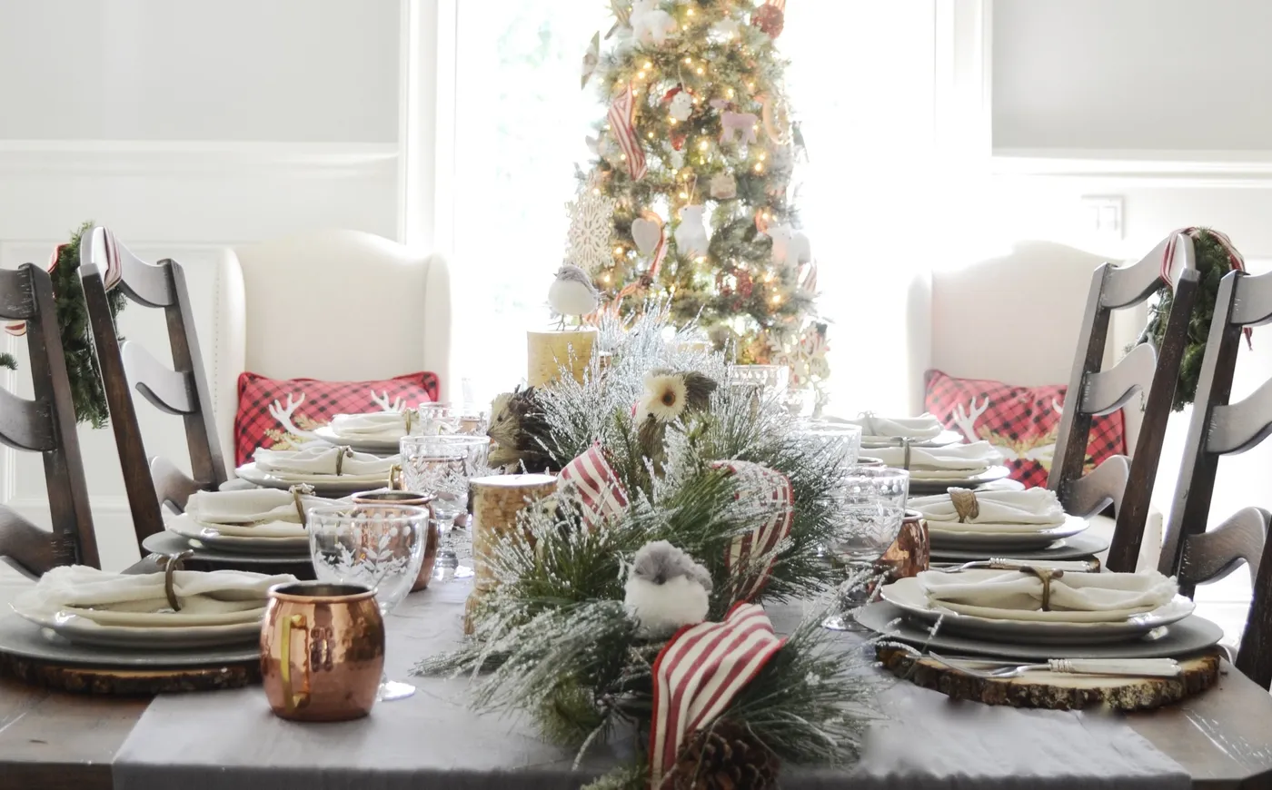 A Rustic Woodland Holiday Table - Sanctuary Home Decor
