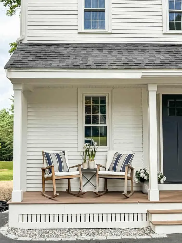 A Simple Summer Front Porch with Classic New England Style - Rooms For Rent  blog