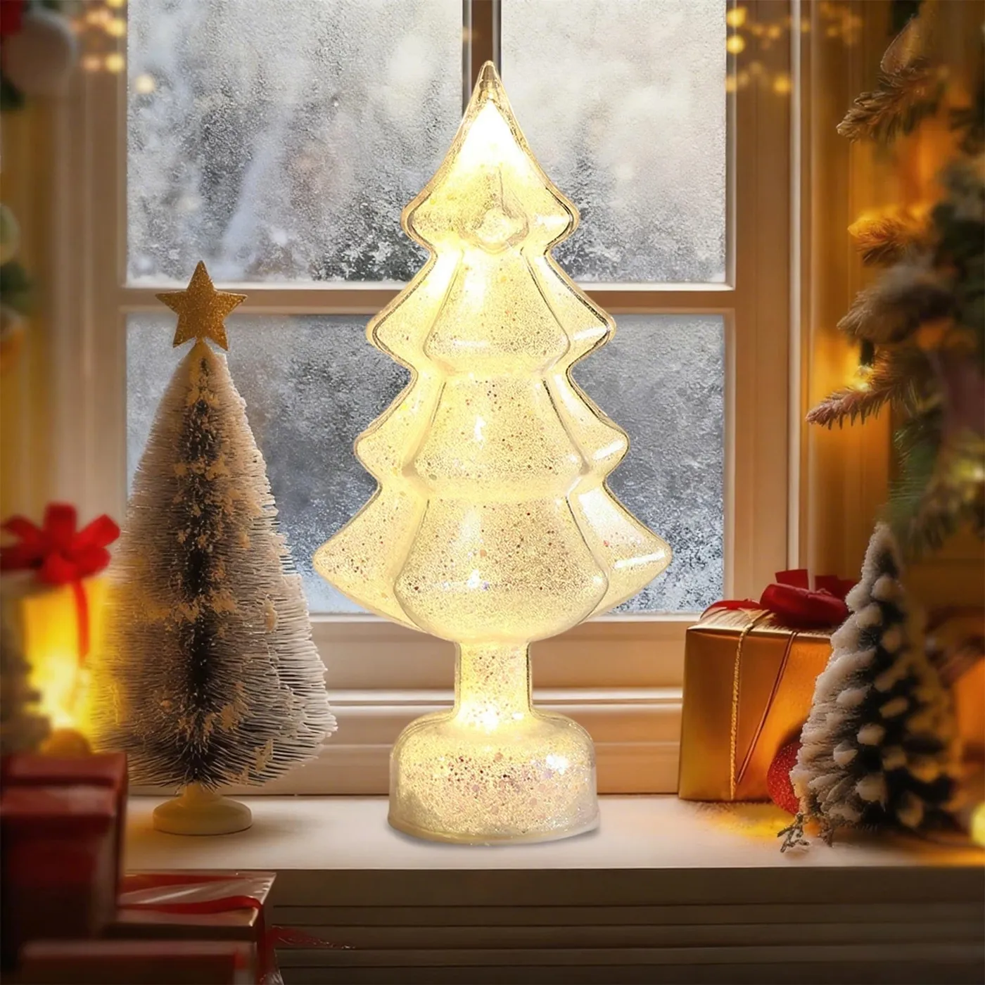 ABPWLY Glowing Large Christmas Tree Table Ornament Candy Color Night Light  Holiday Party Scene Decoration Versatile Modern Display 9.25x3.54in -  Walmart.ca