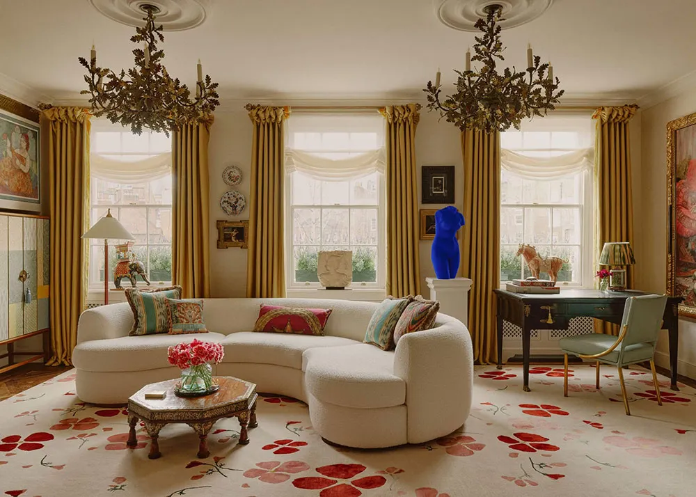 Abundance of decor and floral motifs: apartment in London 〛 ◾ Photos ◾ Ideas ◾ Design