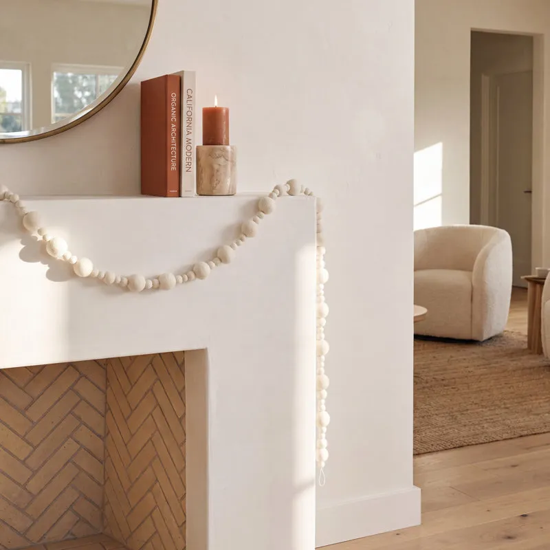 Accent Decor White Pom Pom Novelty Garland | Joss & Main