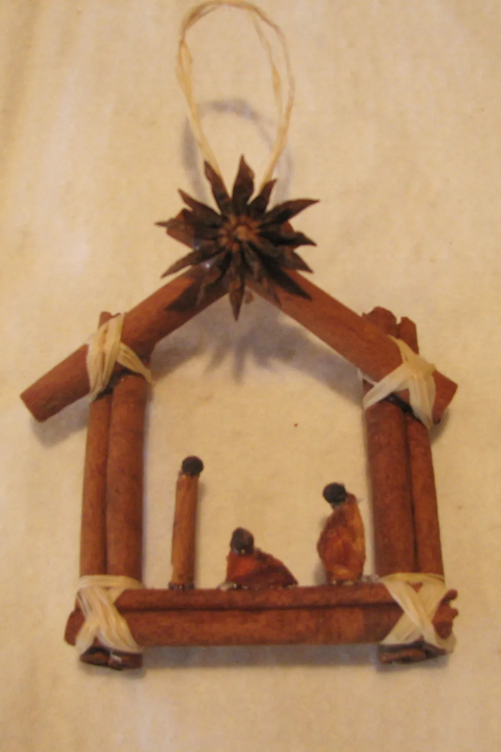 Adventures in Frugalness (featuring T.O.): Cinnamon Stick Nativity Ornaments