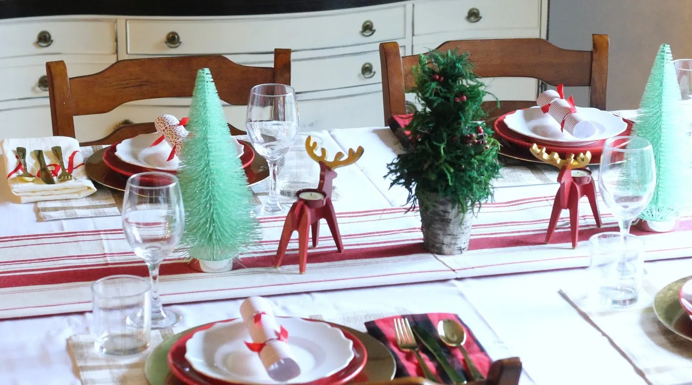 AK Party Studio: Style with Target: Christmas Tablescape on a Budget!