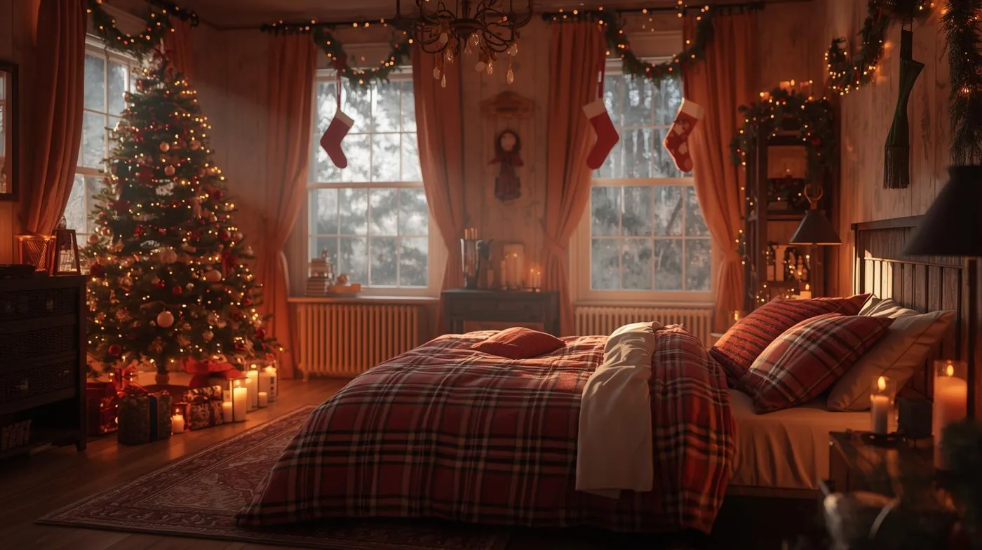 America's Cozy Secret: 12 Christmas Bedroom Decor to Make Your Space cozy – Fabdivine