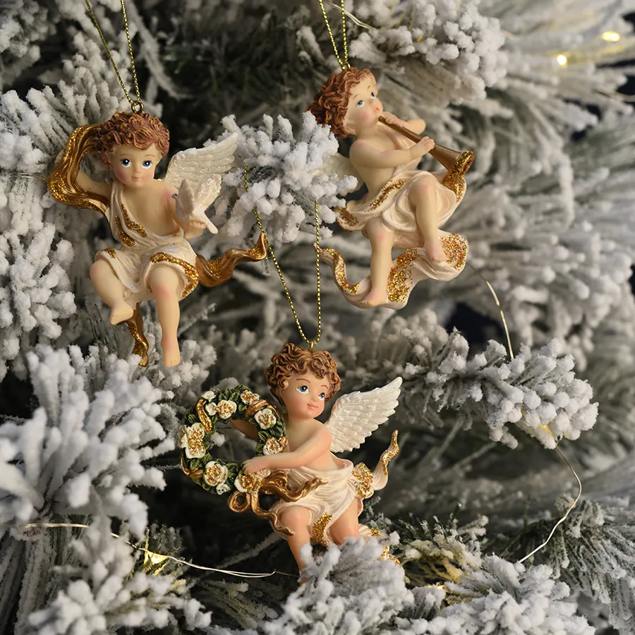 Angel Christmas Tree Decorations Small Angel Ornaments Little Angel Singing Noël Ornament – Handmade Christmas Décor – Craftspring
