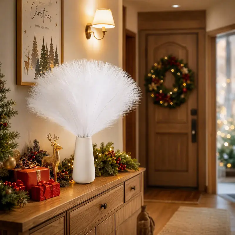 artificial pampas grass bohemian decor christmas home - Temu Cyprus