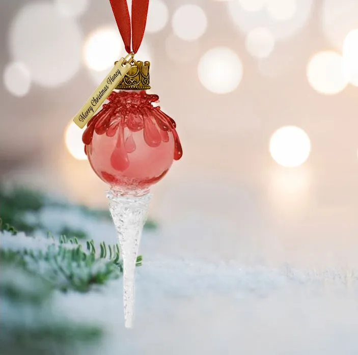 Ashes Blown Glass Icicle Ornaments Glass Icicle Ornament