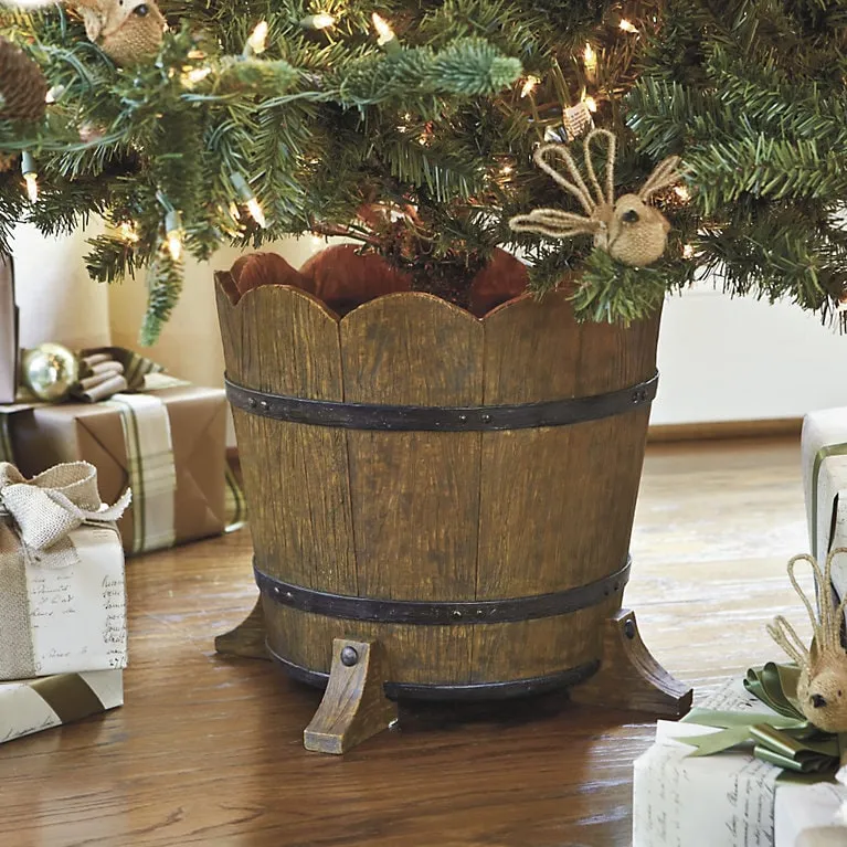 Barrel Planter Christmas Tree Stand | Holiday Accessories | Ballard Designs