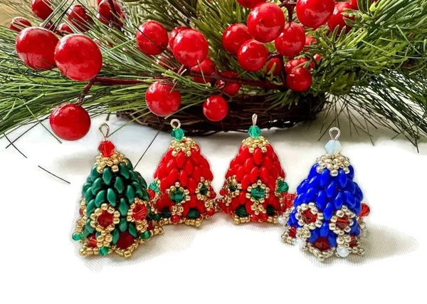 Beaded Christmas ornament Bell – Exclusive Craft LLC