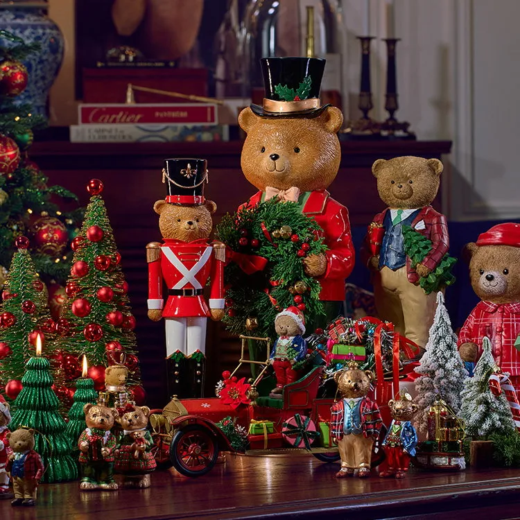 Bear Ornaments For Christmas Tree Xmas Hanging Bear Decoration