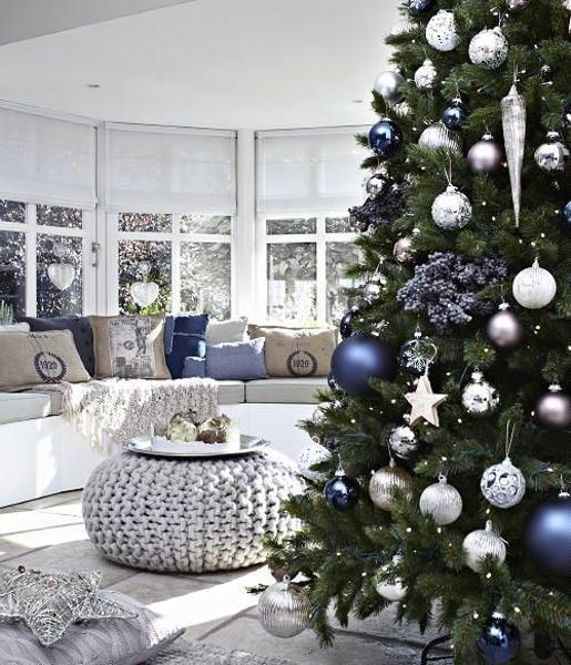 Blue Christmas Tree Decorating Ideas Adding Cool Elegance to Winter Holiday  Decor