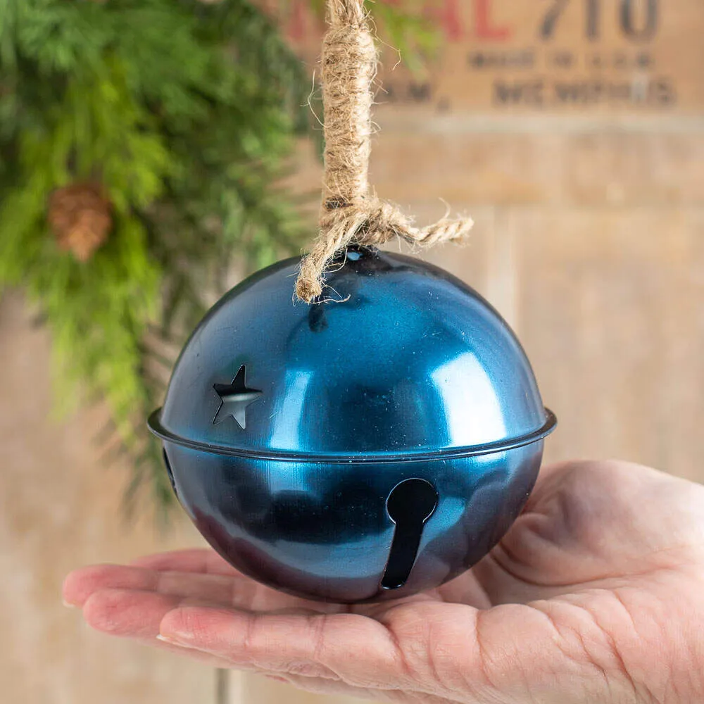 Blue Sleigh Bell Christmas Decoration