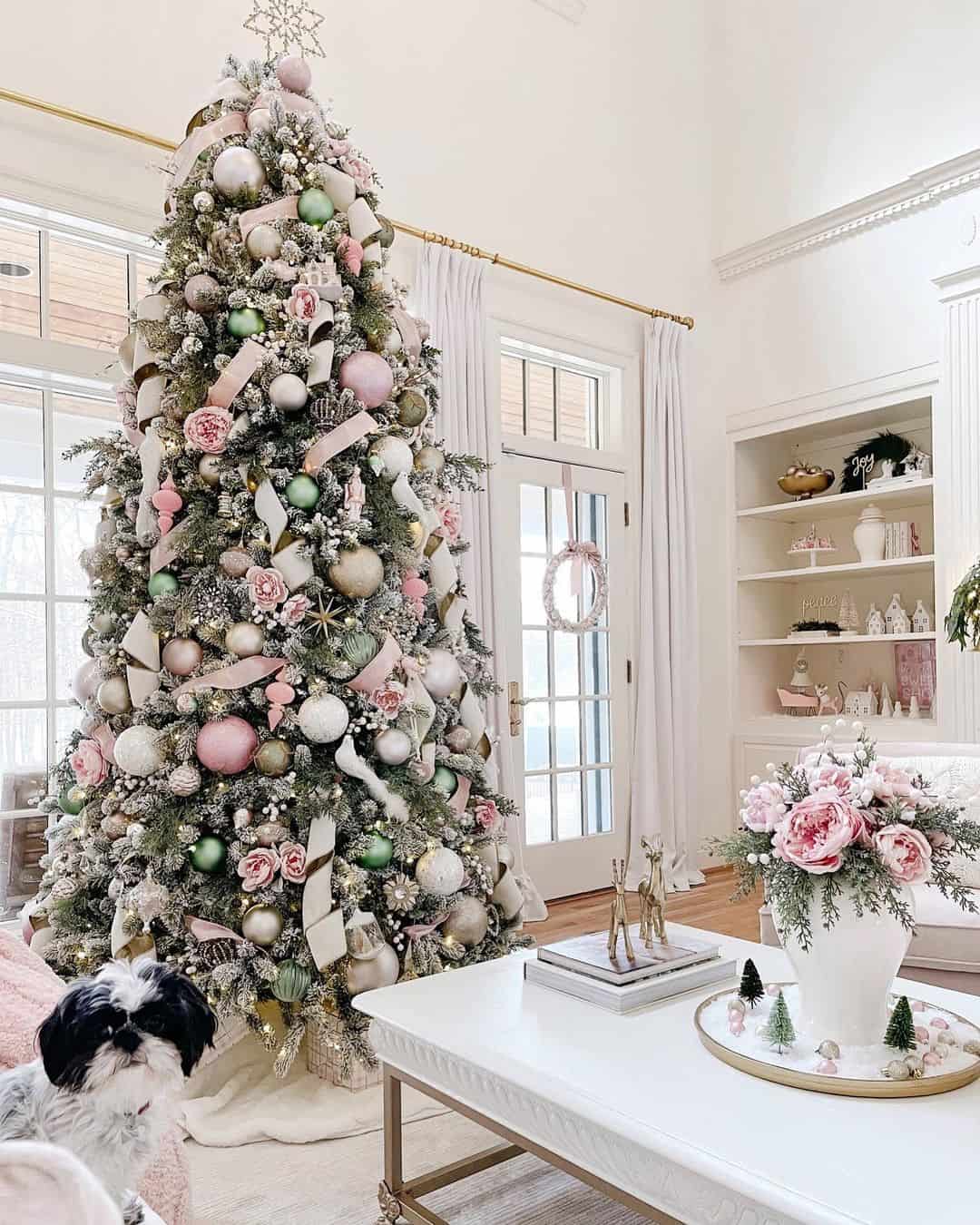 Blush Pink Pink Christmas Tree Topper Pink Pastel Christmas Tree Ideas For  Dreamy Holiday Decor Katydid