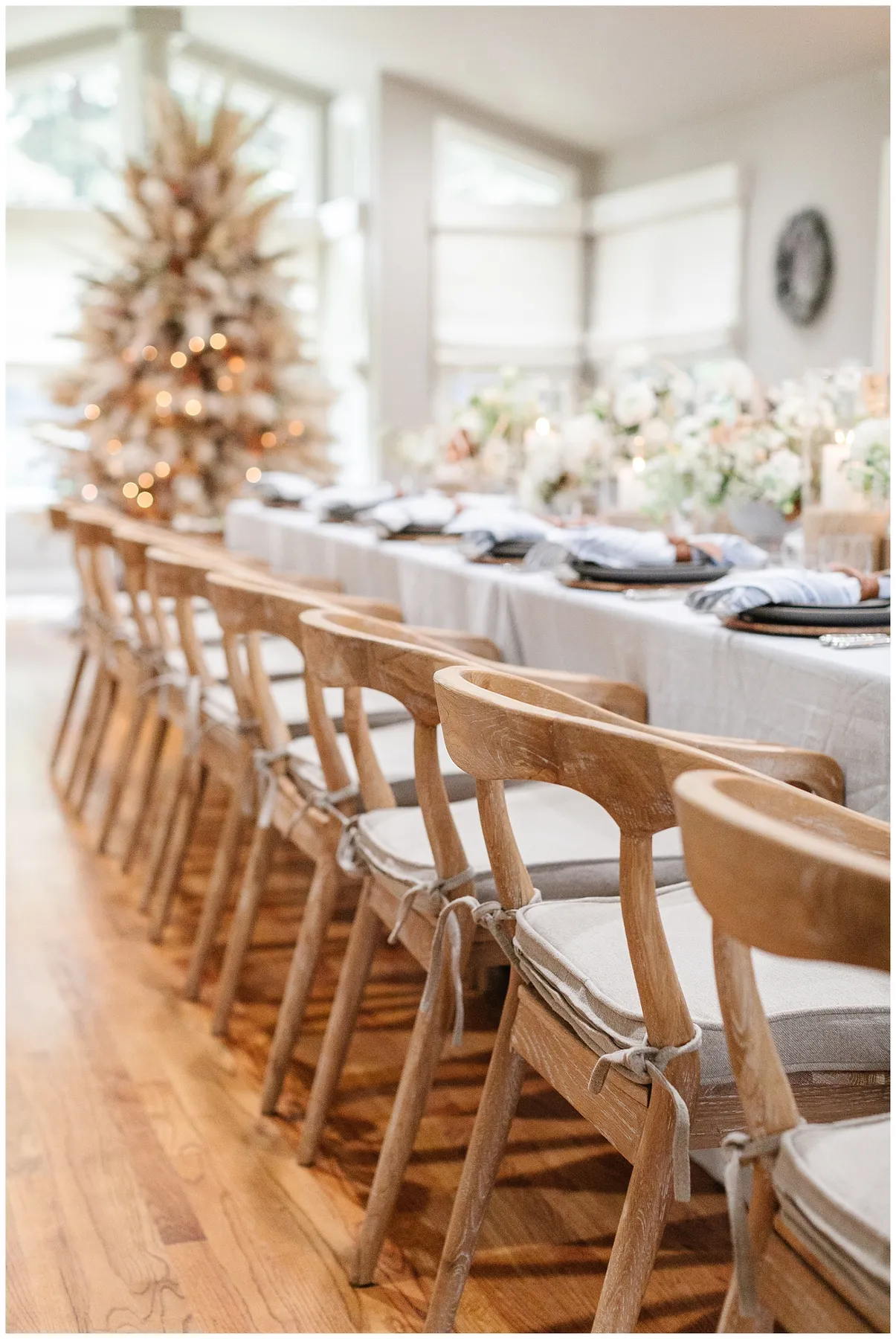 Bohemian Inspired Christmas and Pampas Grass Tree