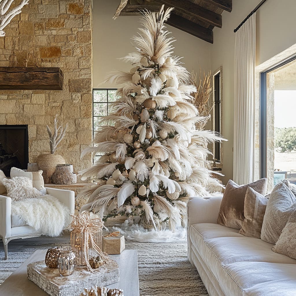 Boho Christmas Tree Decorating: Unique Ideas for a Cozy, Festive Look | Fancy House Design