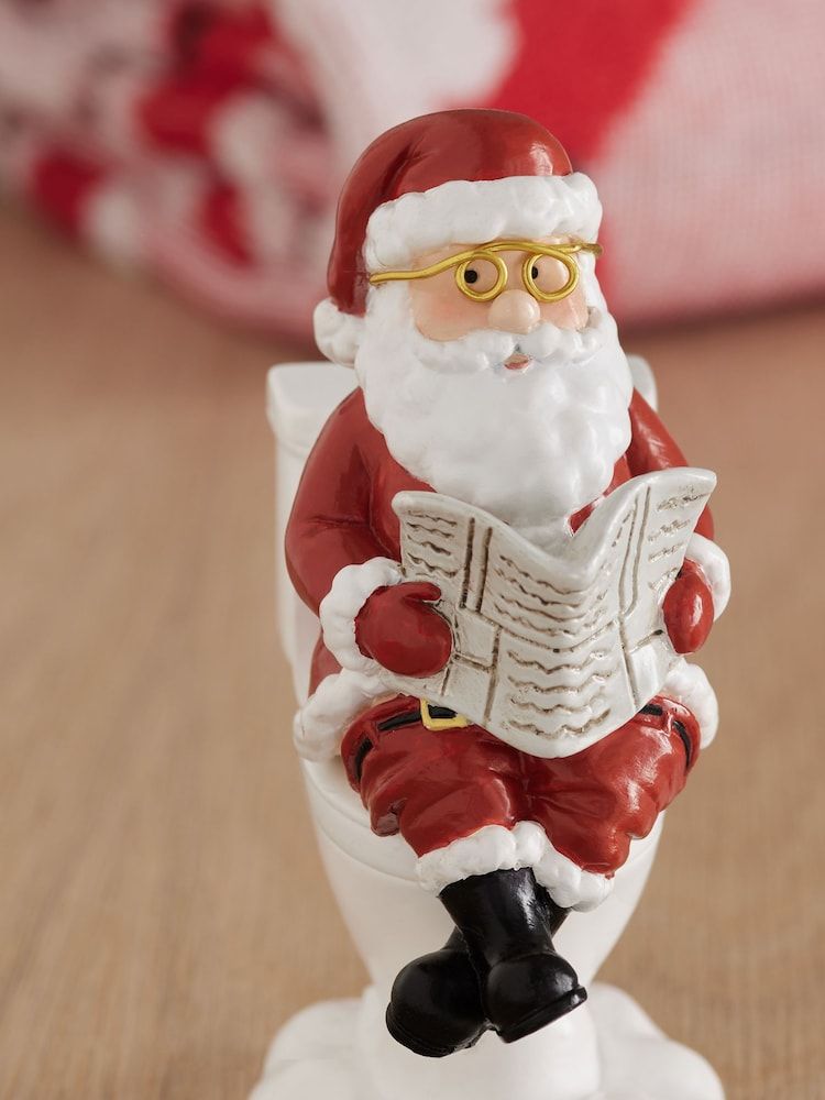 Buy Red Christmas Santa Bathroom Ornament from Next Netherlands