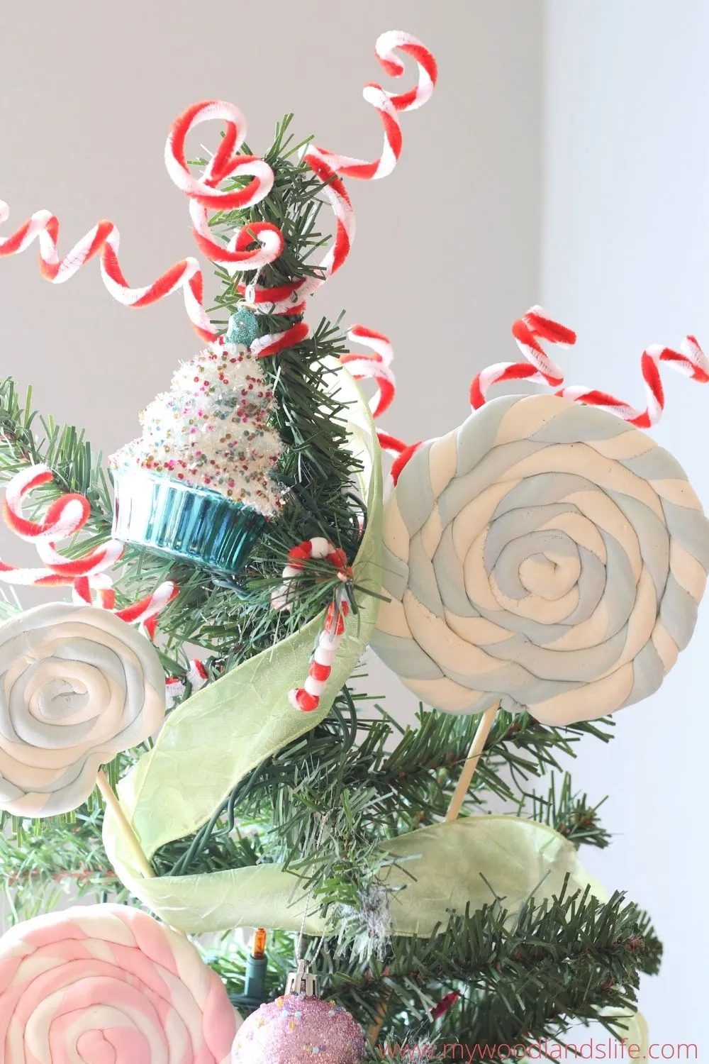 Candyland Christmas Tree Reveal and Donut Ornaments Too! - My Woodlands Life