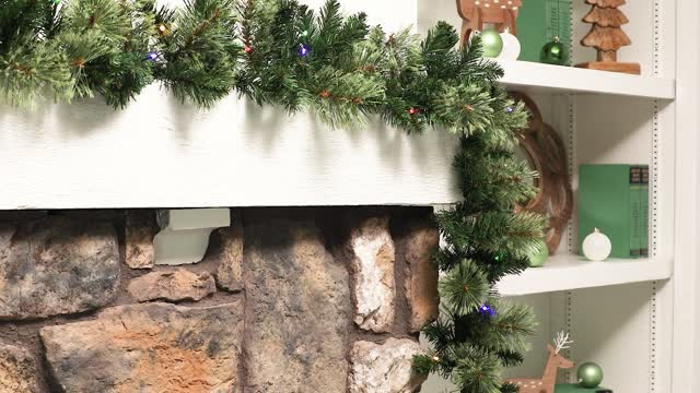 Celebrations 9 ft L LED Prelit Multicolored Mixed Pine Garland