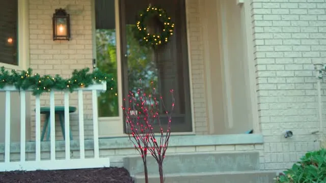 Celebrations Platinum Brilliant LED Prelit RGBW Entryway Kit Wreath and Garland Set - BRENTPA - Video