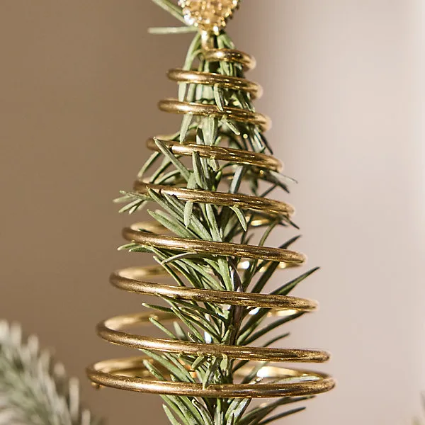 Champagne Gold Beaded Snowflake Tree Christmas Decorations Topper