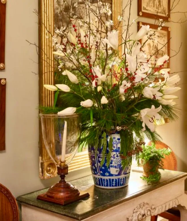 Chinoiserie Chic: Holiday Flower Arranging