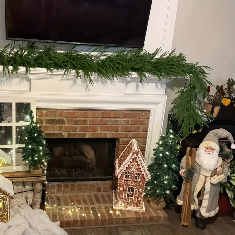 christmas 6 norfolk pine artificial wreath classic - Temu Mauritius