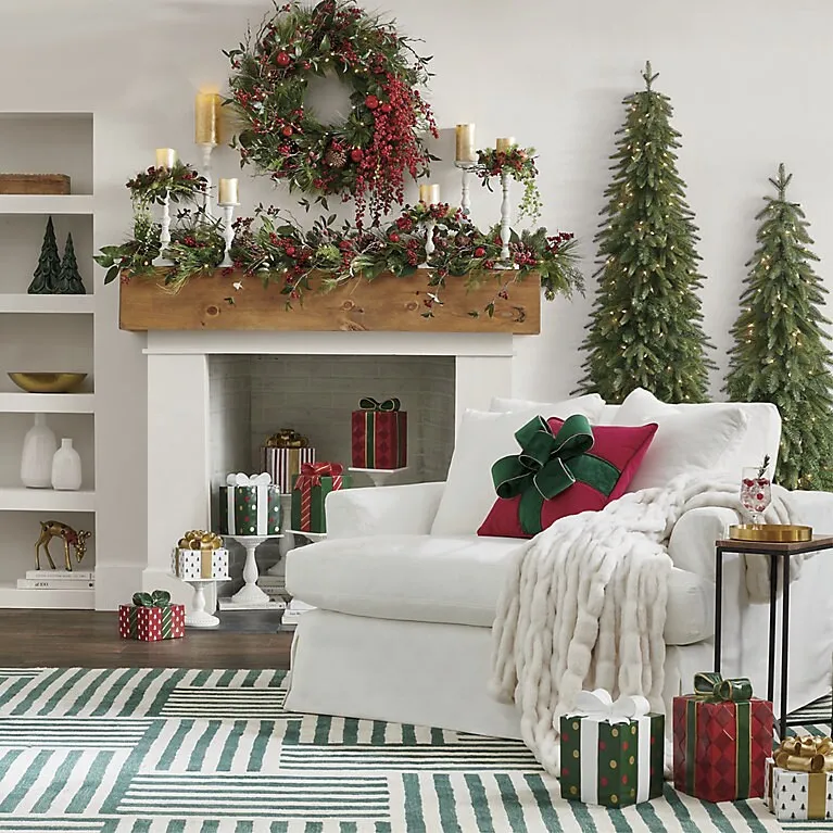 Christmas Bow Pillow | Grandin Road