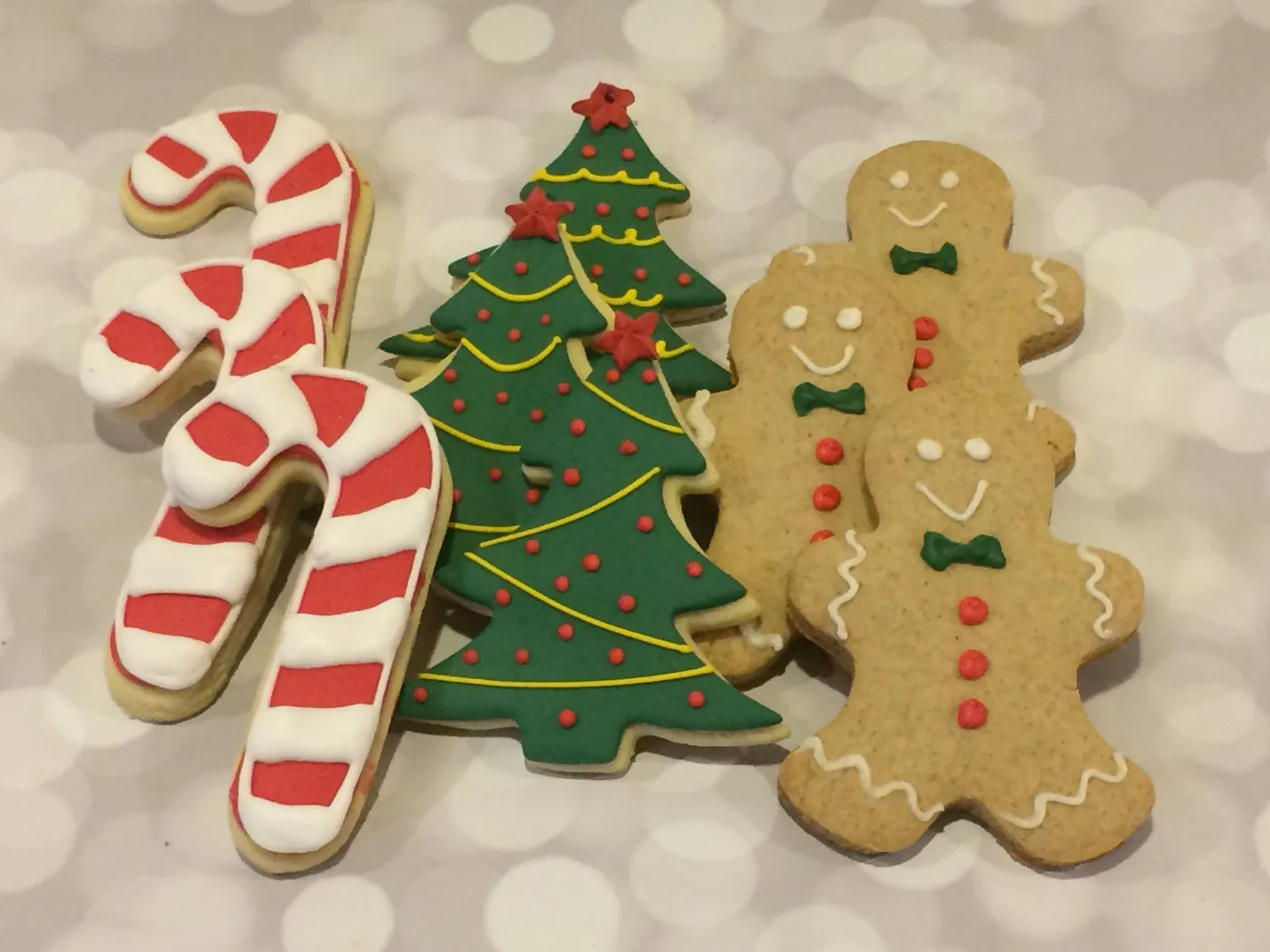 Christmas Cookies – Gingerbread man, christmas tree and candy cane | Mini Bites Cookies and Cake Miniatures