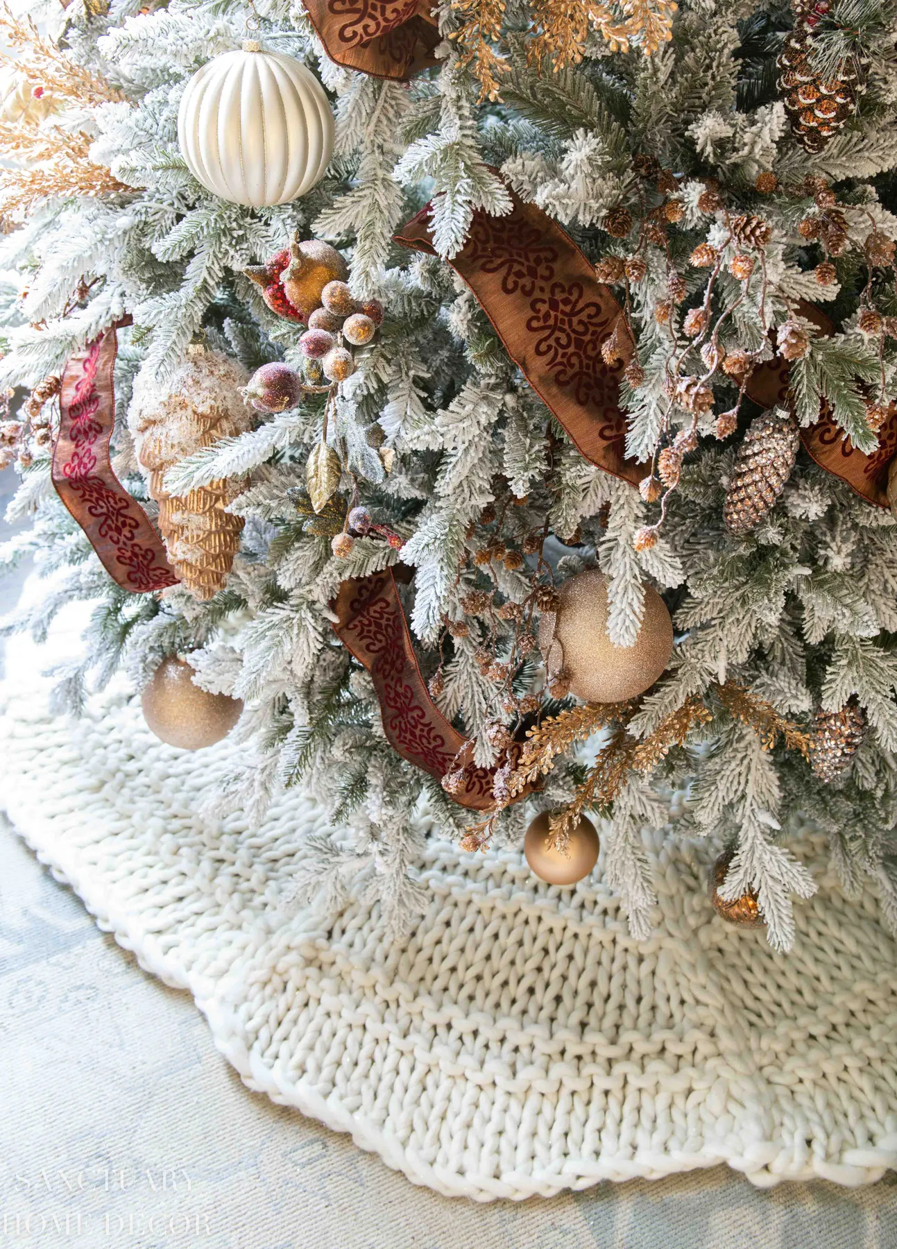 Christmas Decorating Ideas in Copper + Burgundy - Sanctuary Home Decor