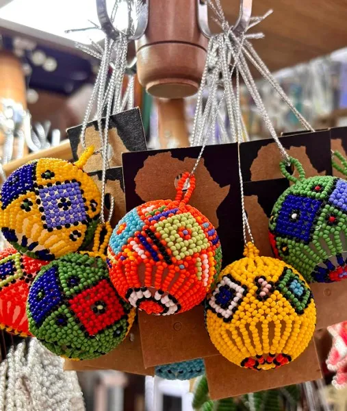Christmas Decorations In Boutiques Africa + Beaded SOUTH Vendor AFRICA