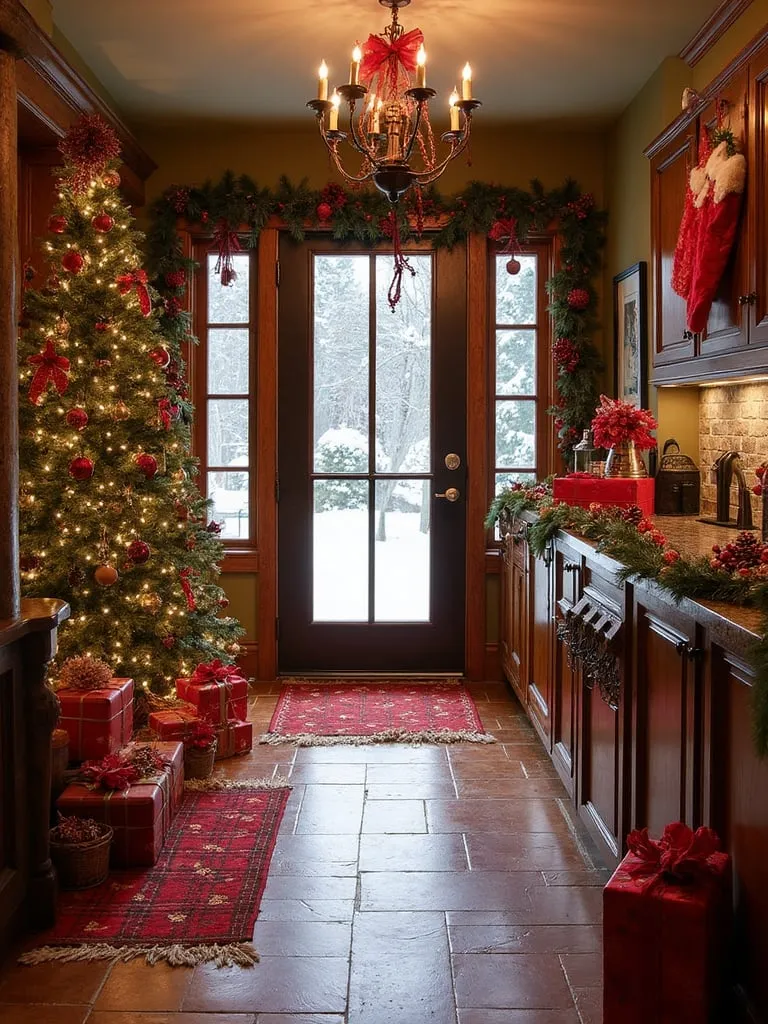 Christmas Entryway Ideas — AI Staging | StagePro AI