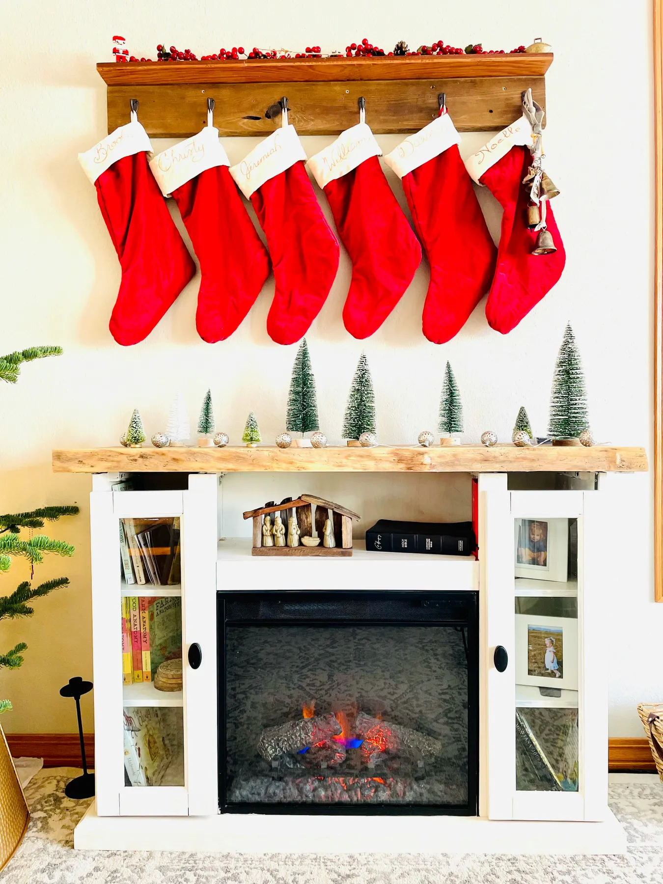 Christmas fireplace