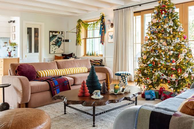 Christmas In Our Home 2025 - Whimsy, Color, And Non-Traditional In A Really Cozy Way - Emily Henderson