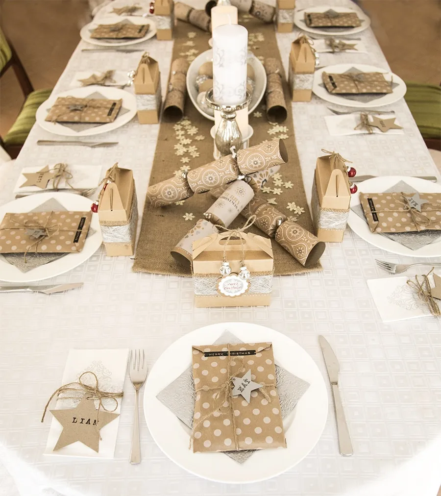 Christmas table styling on a budget. -