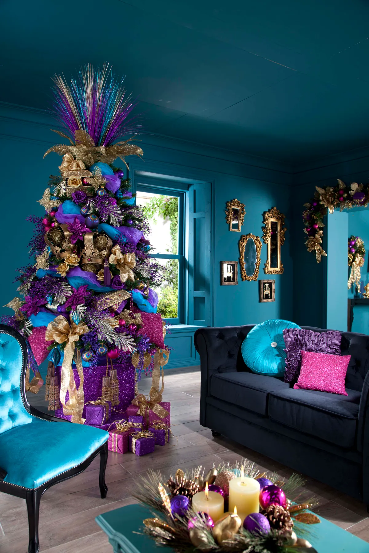 Christmas Tree Decor – Purple, Pink, Blue | Christmas Decorated