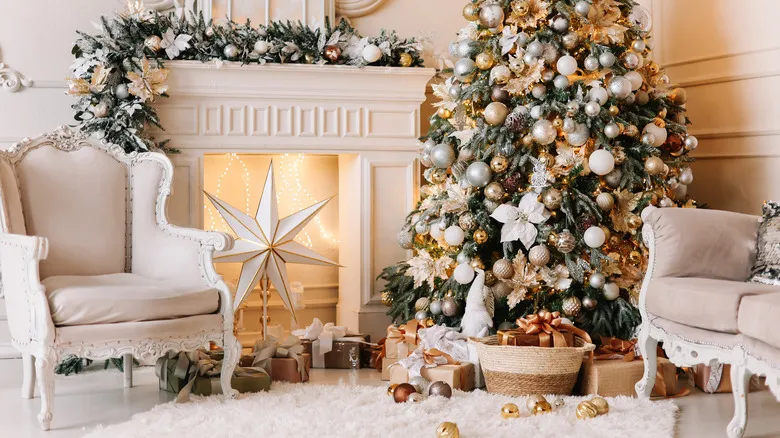 Christmas Tree Holiday White Christmas Stockings Hangers The Dollar Tree DIY For The Perfect Festive Stocking Holder On A Budget