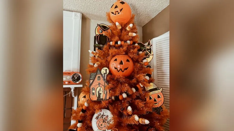 Christmas Tree Ideas Vintage Halloween Tree From My Front Porch To Yours:  Fun Vintage Halloween Christmas